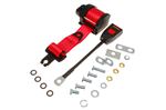Inertia Seat Belt Kit Single 30cm Stalk Red - RB735530RED